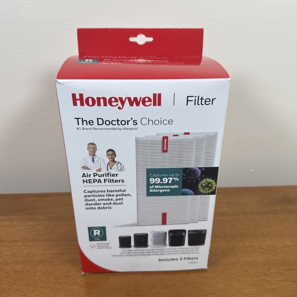 Genuine Honeywell HEPA Filters 3/Pack HRFR3 - New